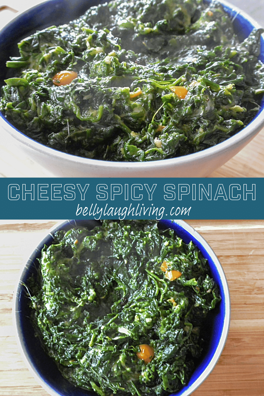 Cheesy Spicy Spinach