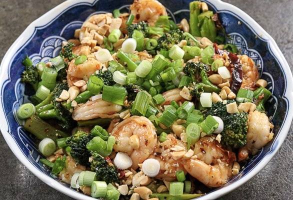 Spicy Garlic Shrimp and Broccoli Sir Fry