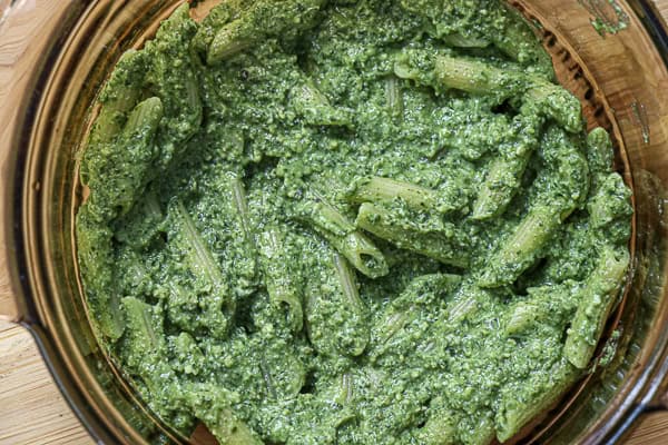 Baked Zucchini Pesto Pasta