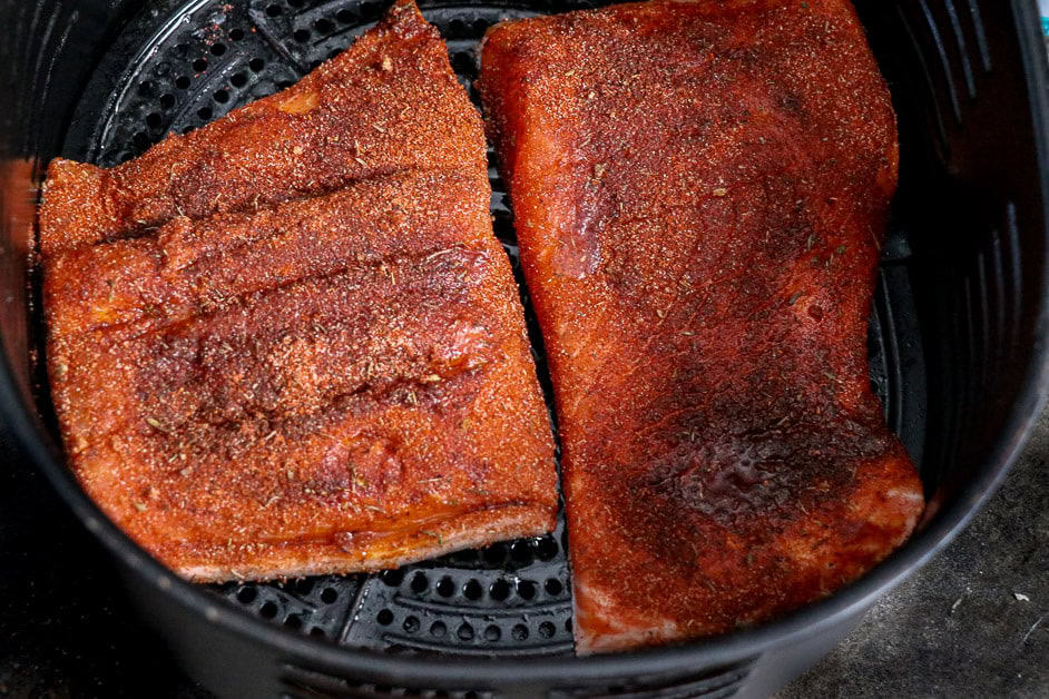 Air Fryer Blackened Salmon Belly Laugh Living