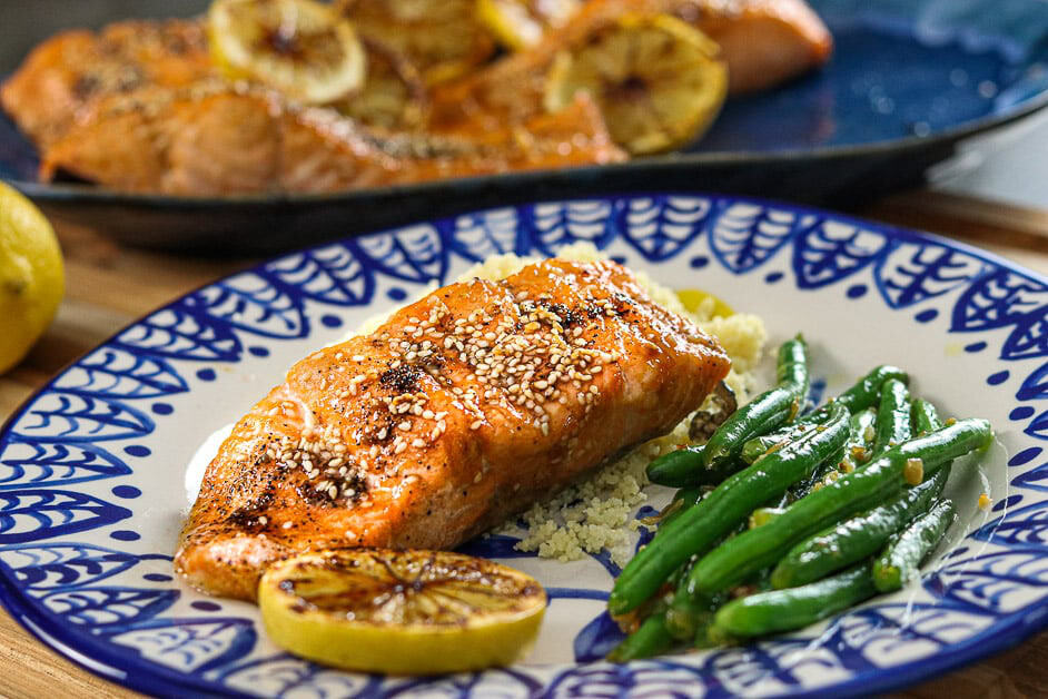 Cheddars Bourbon Glazed Salmon Recipe Dandk Organizer