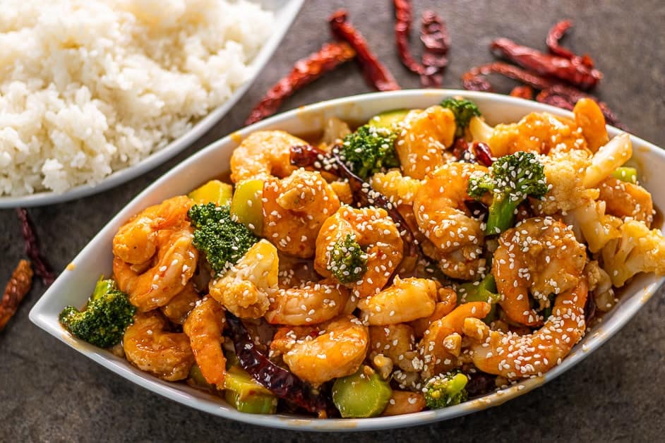 Air Fryer General Tso's Shrimp