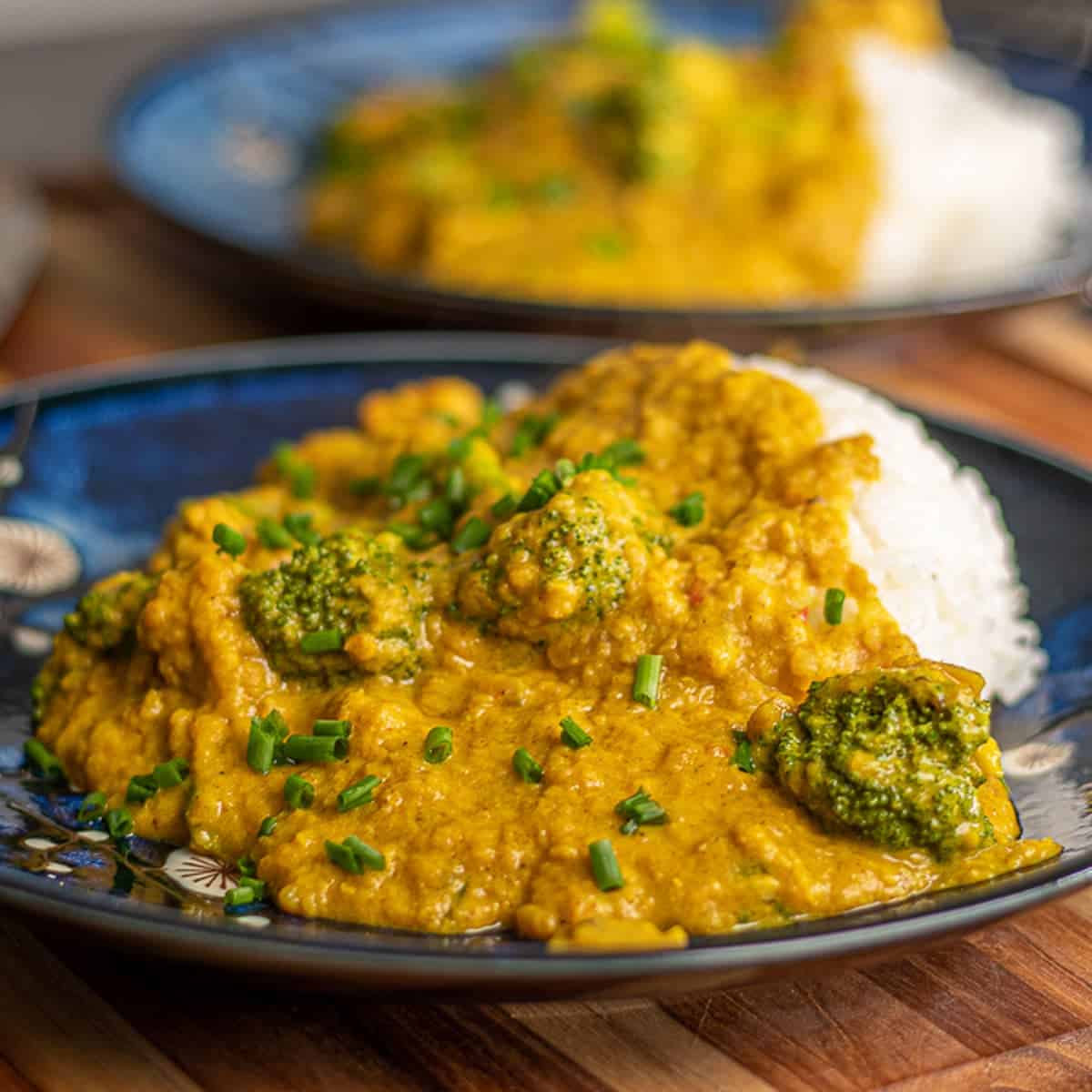 Chicken and green lentil curry online