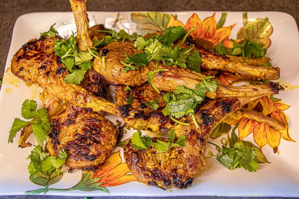 Lamb Chops with Spiced Yogurt Marinade
