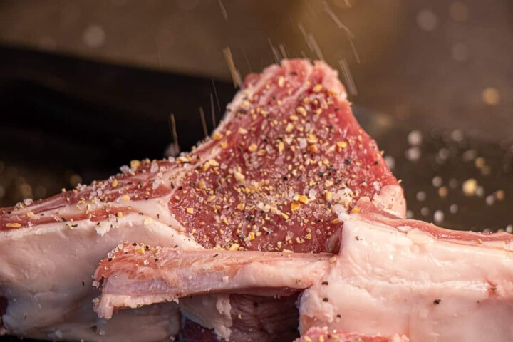 Lemon, salt, pepper and garlic